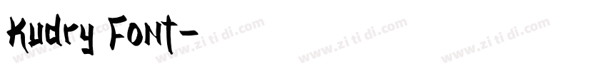 Kudry Font字体转换